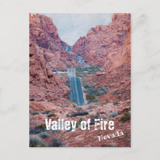 Valley of Fire Drive Postcard