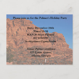 Valley of Fire Invitation Postcard