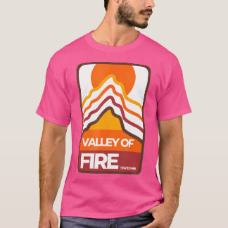 Valley Of Fire Nevada Retro Minimal Mountain Hikin T-Shirt
