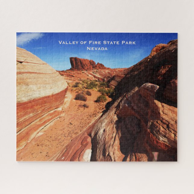 Valley of Fire, NV, Dramatic Landscape, Southwest  Jigsaw Puzzle (Horizontal)