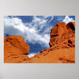 Valley of Fire Poster Print, "He Said, She Said"