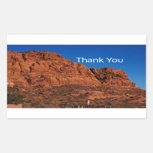 Valley of Fire Rectangular Sticker