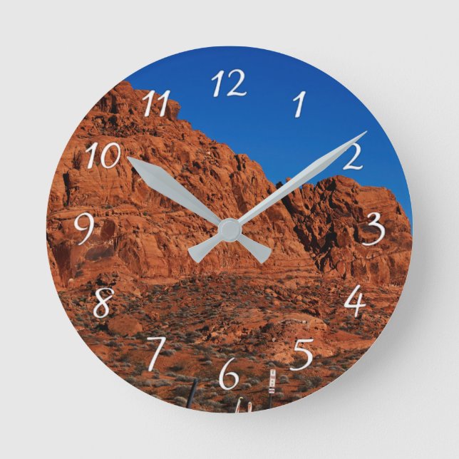 Valley of Fire  Round Clock (Front)