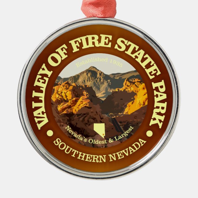 Valley of Fire SP Metal Tree Decoration (Front)