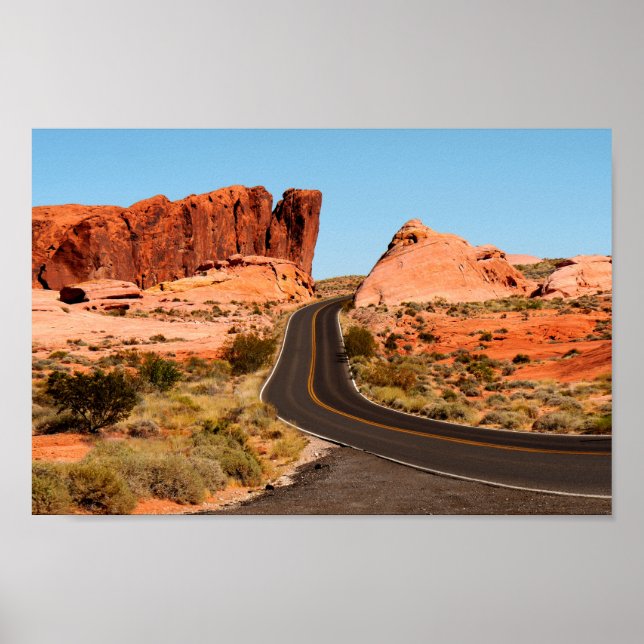 Valley of Fire State Park Nevada America USA Poster (Front)