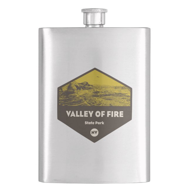 Valley of Fire State Park Nevada Hip Flask (Front)