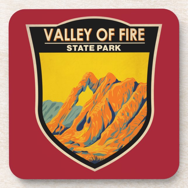 Valley of Fire State Park Nevada Vintage  Coaster (Front)