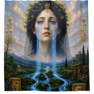 Valley of Tears  -  Sorrow and Rejuvenation Shower Curtain