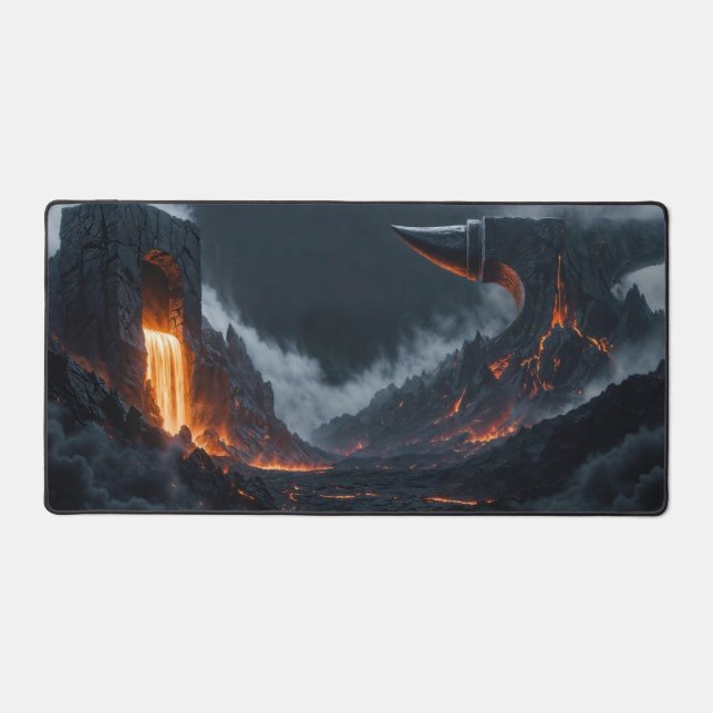 Valley of the Blood Iron Forge Desk Mat (Front)