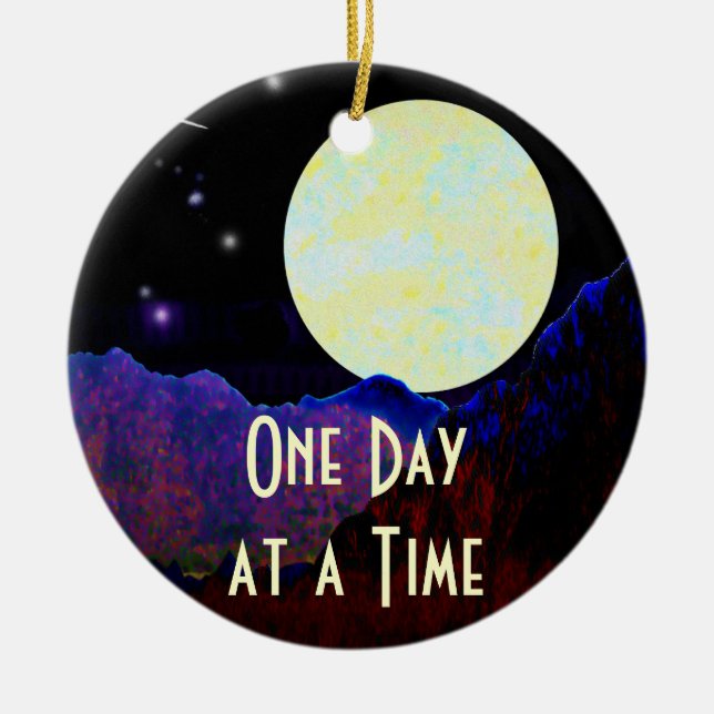 Valley of the Moon ODAT Ceramic Tree Decoration (Front)