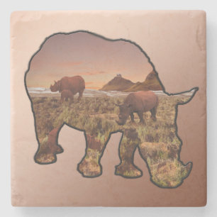 Valley Of The Rhinoceros, Stone Coaster
