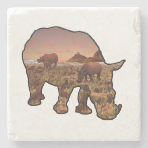 Valley Of The Rhinoceros, Stone Coaster
