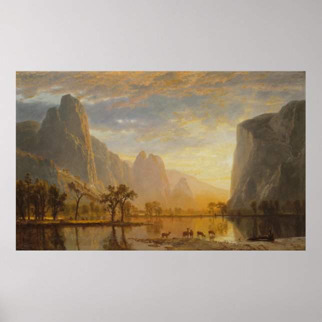 Valley of the Yosemite [1864] by Albert Bierstadt  Poster (Front)