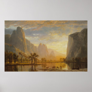 Valley of the Yosemite by Albert Bierstadt Poster