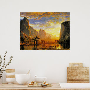 Valley of Yosemite by Albert Bierstadt Poster