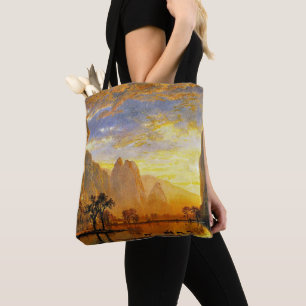 Valley of Yosemite by Albert Bierstadt Tote Bag