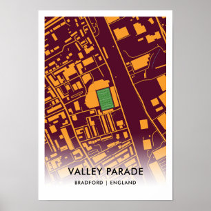 Valley Parade Poster – Home of Bradford City AFC