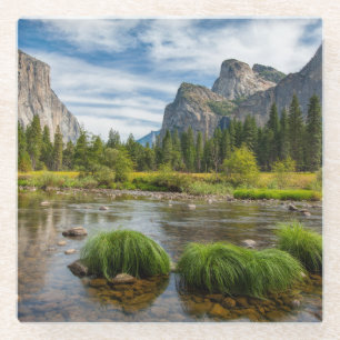 Valley View in Yosemite National Park Glass Coaster