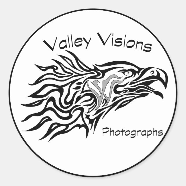 Valley Visions Eagle logo Classic Round Sticker (Front)