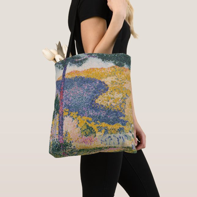 Valley with Fir Shade on the Mountain Tote Bag (Close Up)
