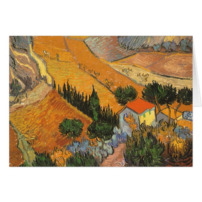 Valley with Plowman by Vincent van Gogh (Front Horizontal)