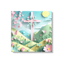 Valley with the Cross Art Print