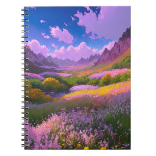 Valley's Blossom Kaleidoscope Notebook