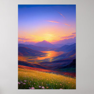 Valley's Golden Serenade Poster