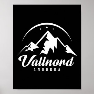 Vallnord Andorra Ski Resort Skiing Snowboarding Poster