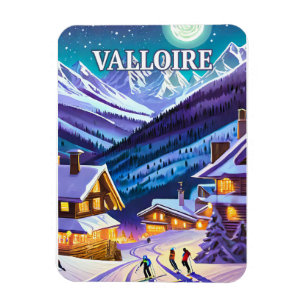 Valloire: Alpine Canvas, Winter Eclats in Harmo Magnet