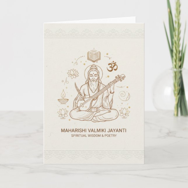 Valmiki jayanti celebration card (Front)