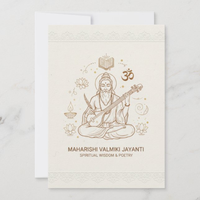 Valmiki jayanti celebration card (Front)
