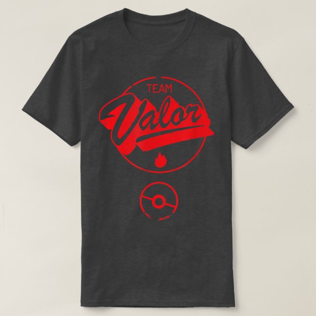 Valor Team Video Game  T-Shirt (Design Front)