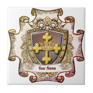 Valour Family Crest Surname tile