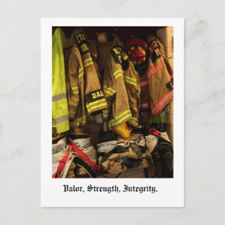 Valour, Strength, Integrity. Postcard