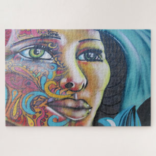 valparaiso art lady jigsaw puzzle