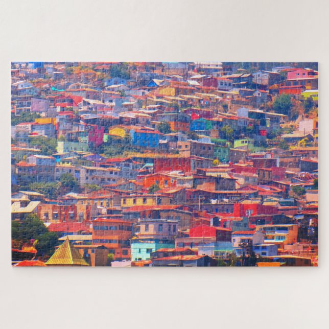 valparaiso buildings jigsaw puzzle (Horizontal)