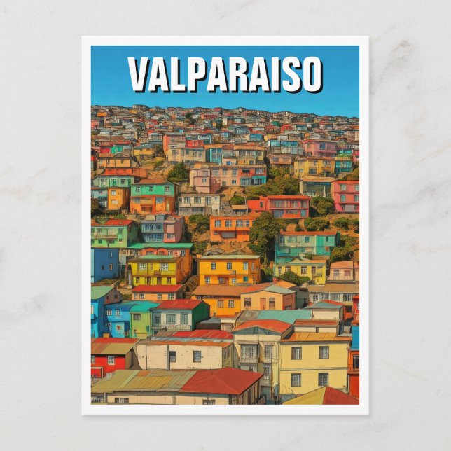 Valparaiso Chile Postcard (Front)