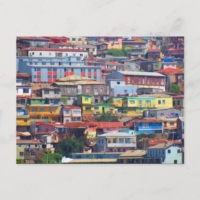 valparaíso city colours postcard (Front)