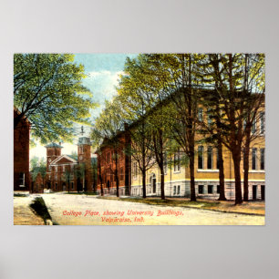 Valparaiso, Indiana College Place Poster
