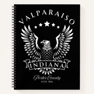 Valparaiso Porter County Indiana Vintage Eagle Notebook