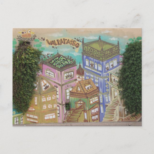 valparaíso street art postcard (Front)
