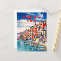 Valparaíso Travel Printable Poster -Chile Travel P