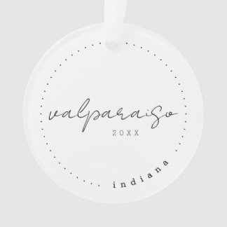 Valpariaso, Indiana IN Travel United States Simple Ornament