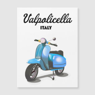 Valpolicella Italy Scooter poster Art Print Magnet