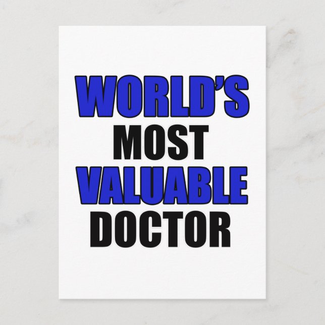 valuable doctor postcard (Front)