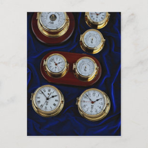 Valuable Maritime clocks and barometers Postcard