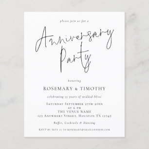 Value Elegant Wedding Anniversary Party Invitation Flyer