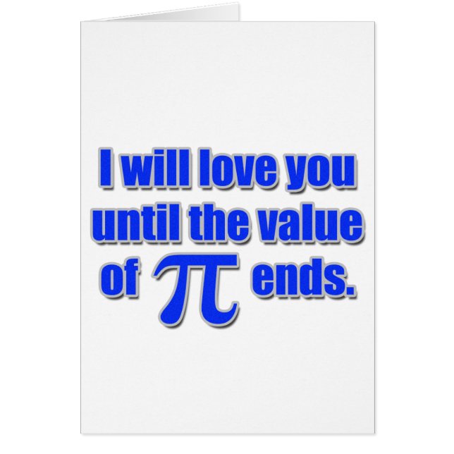 Value of Pi Love (Front)