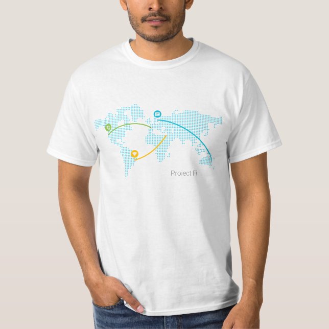 Value Project Fi Shirt - Blue Logo (Front)